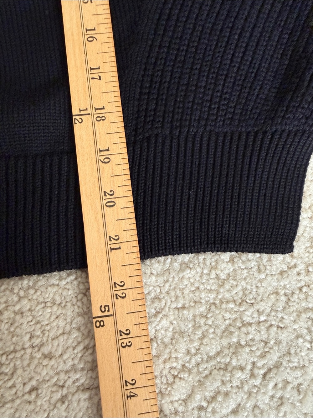 Balzac Paris Black Knit Tie-Neck  Wool Sweater Large - Picture 5 of 11